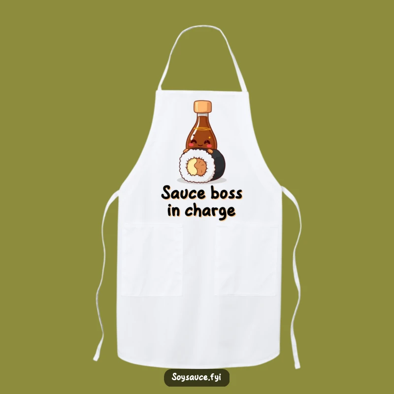 Funny Sushi Apron: Giggling Soy Sauce Fun, Ideal Kitchen Gift