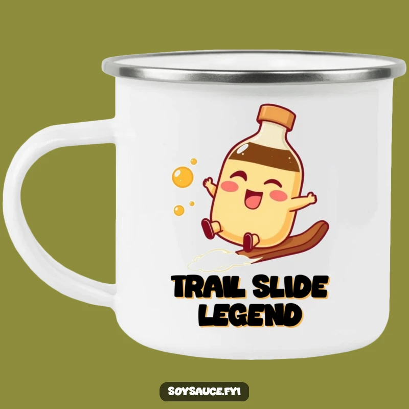 Funny Soy Sauce Slide Camping Mug - Smooth Sips on Every Adventure