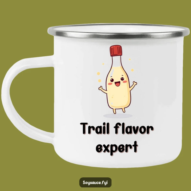 Durable Funny Kawaii Soy Sauce Dance Camping Mug - Adventure with Humor