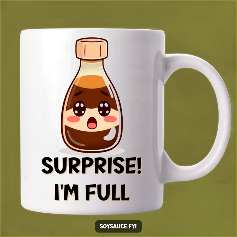 Funny Surprised Soy Sauce Mug: A Hilarious Reaction Gift!