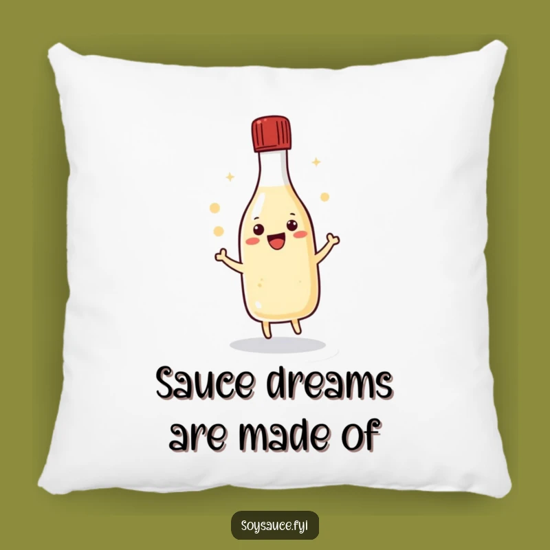 Soft Funny Kawaii Soy Sauce Dance Pillow - Cuddle Up with Humor