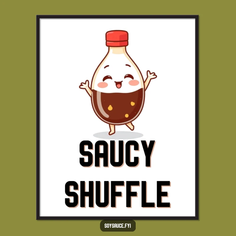 Funny Dancing Soy Sauce Digital Art: Bring Kinetic Humor and Joy to Your Screens
