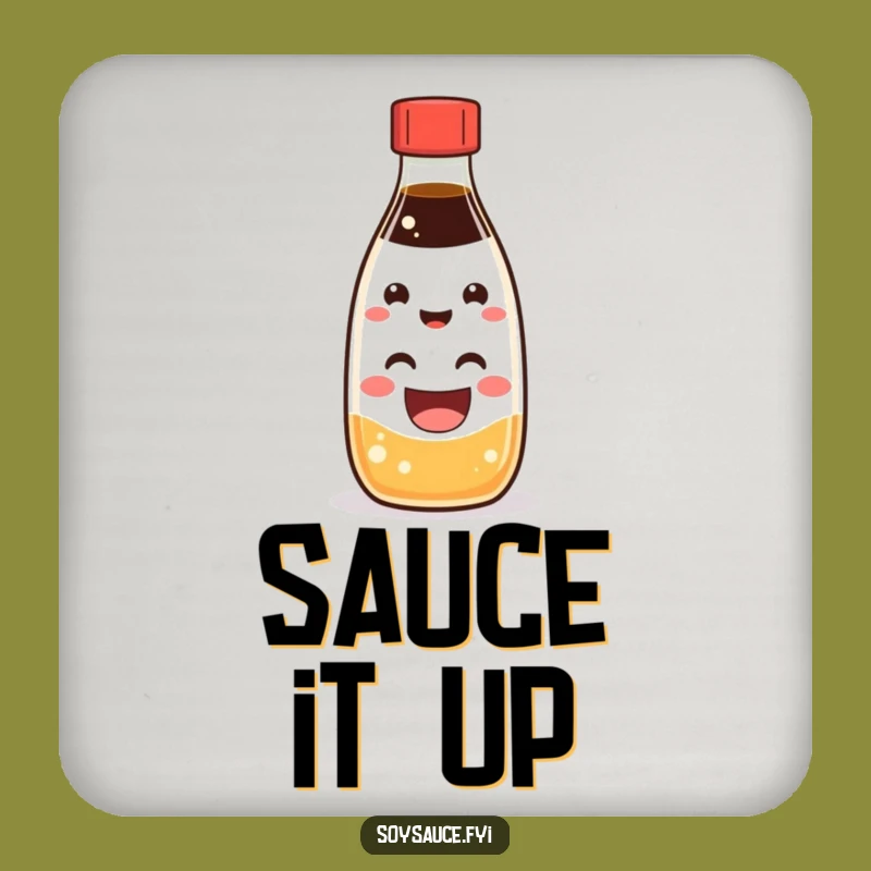 Funny Kawaii Soy Sauce Coasters: Protect Surfaces with Cheerful Style