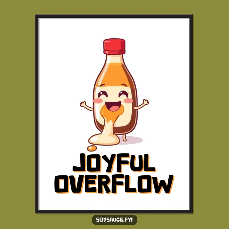 Funny Glee Spill Soy Sauce Poster: Add a Splash of Joyful Chaos to Your Walls
