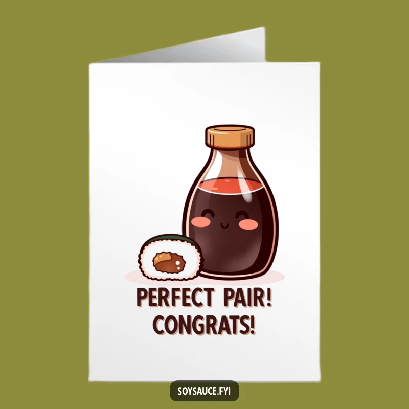 Free Printable Congrats Card: Soy Sauce & Sushi Celebrate Your Amazing Achievement