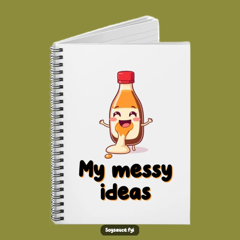 Funny Glee Spill Soy Sauce Notebook: Jot Down Happy Thoughts with This Hilarious Journal