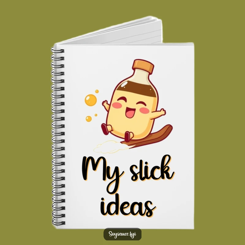 Funny Soy Sauce Slide Notebook - Jot Down Smooth Ideas Effortlessly