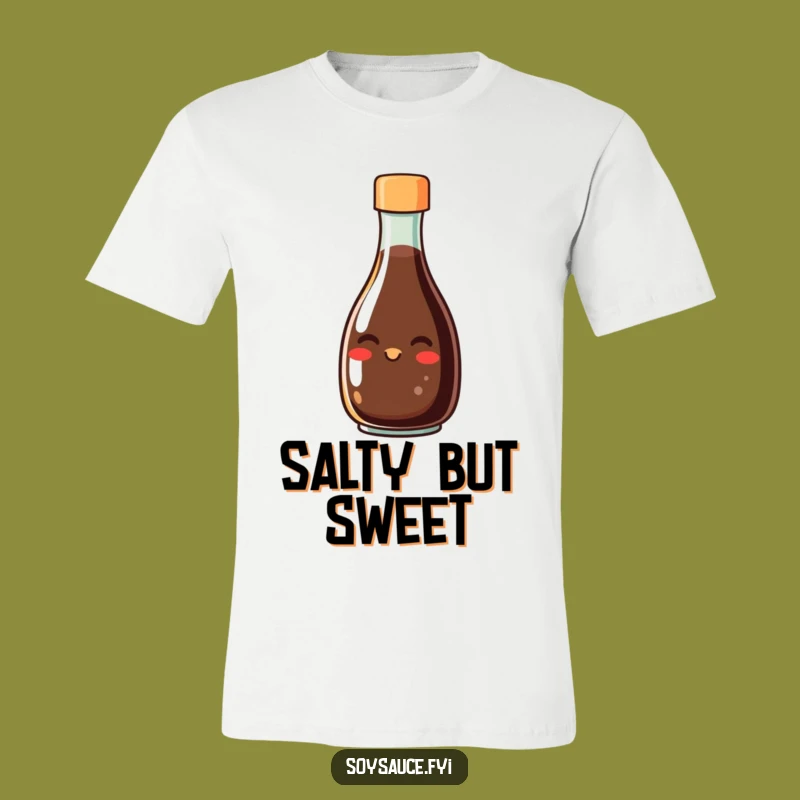 Funny Soy Sauce Grin T-Shirt: Wear Your Flavor, Humorous Apparel Gift